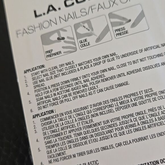 L.A. Colors Pastel Pink Pearl Press On Nails 1 Pack Women Self Care New Ladies - Picture 11 of 14